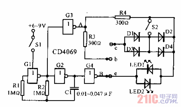 數(shù)字式晶體管在線測試電路.gif