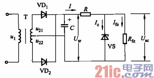 12.單級(jí)穩(wěn)壓管穩(wěn)壓電源電路.gif