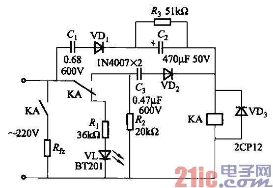 117.簡(jiǎn)易交流電源短路保護(hù)電路.gif