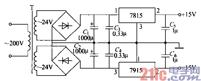 23.正、負(fù)直流穩(wěn)壓電源電路.gif