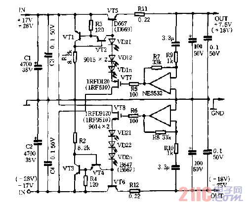 高質(zhì)低噪伺服電源電路圖.gif