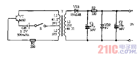 用1.2V電池做電源逆變電源電路圖.gif