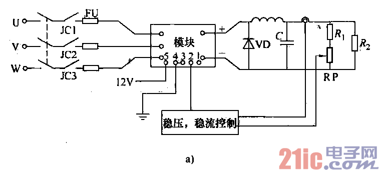 46.由智能晶閘管模塊組成的電源電路a.gif