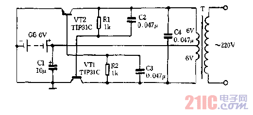 6VDC-220VAC逆變器電路圖.gif