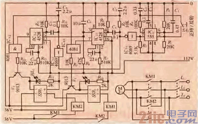 54.一款三相異步電機(jī)正反轉(zhuǎn)手控電路.gif