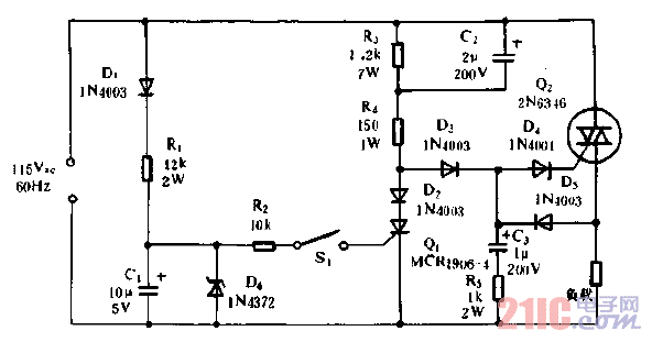 100V交流穩(wěn)壓電源電路.gif
