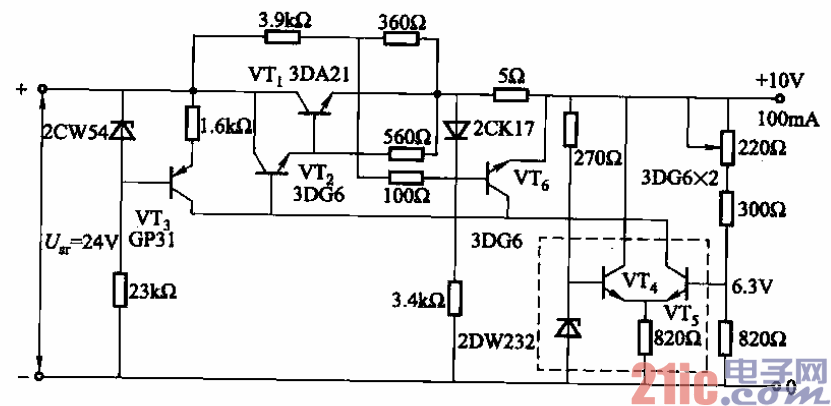 36.數(shù)-模轉(zhuǎn)換用高穩(wěn)定度穩(wěn)壓電源電路.gif