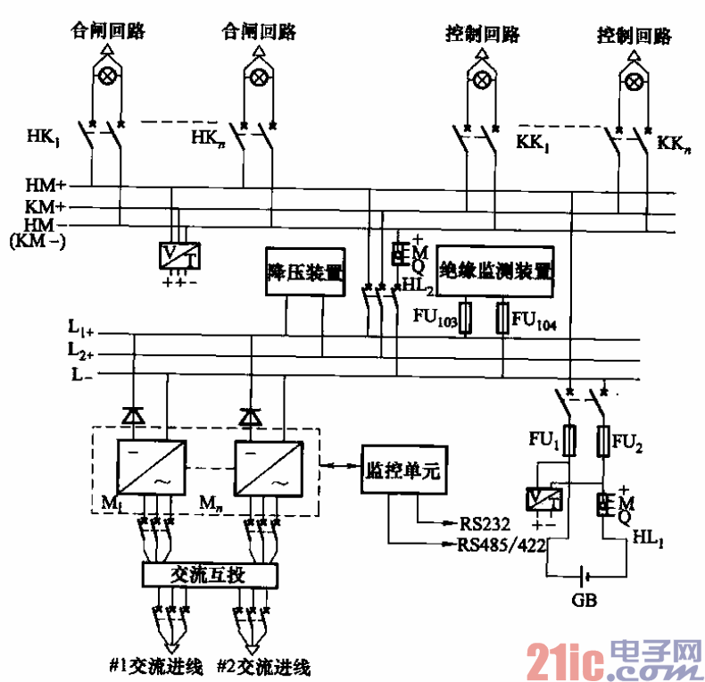 148.GZDW-02型直流電源柜電路.gif