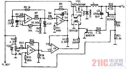 四運(yùn)放組成開關(guān)電源實(shí)際電路圖.jpg