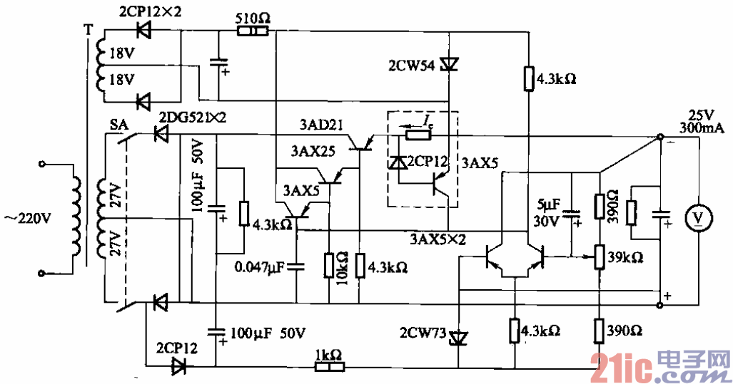 33.具有輔助電源及過電流保護的穩(wěn)壓電路之三.gif