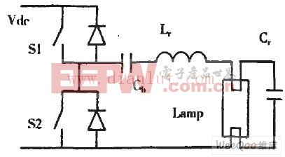 簡(jiǎn)化了的電子鎮(zhèn)流器電路