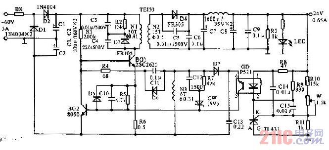 60V有線電視CATV開關(guān)電源電路圖.jpg