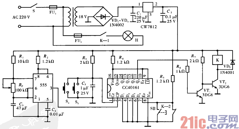 18.計(jì)數(shù)器延時(shí)控制的樓道照明燈電路.gif