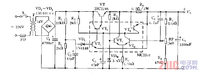 穩(wěn)壓電源電路圖.gif