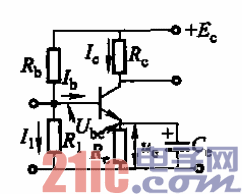 表15-4.三極管基準(zhǔn)基本偏置電路-電流負(fù)反饋式.gif