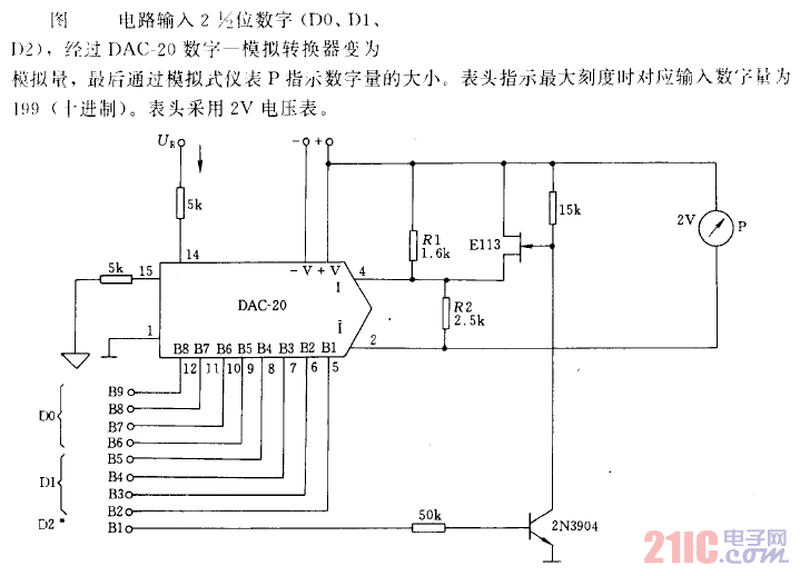具有數(shù)字輸入的模擬式電壓表電路.gif