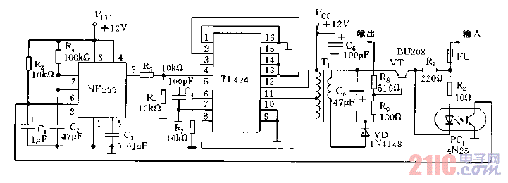 1500V直流電源短路過載保護(hù)電路圖.gif