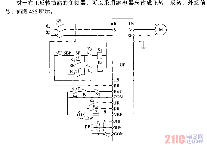 有正反轉功能變頻器的可逆電路.gif