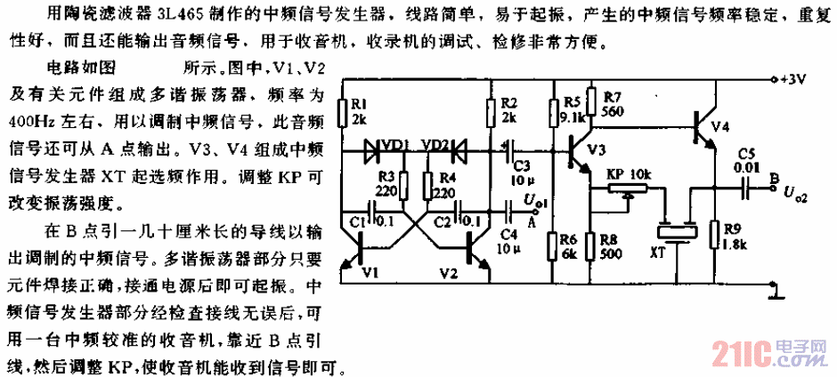 465kHz中頻信號發(fā)生器電路.gif