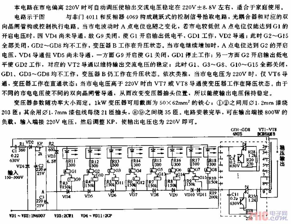 1kW晶閘管交流穩(wěn)壓電源電路.gif