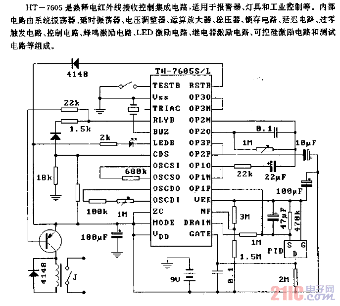 HT-7605（報(bào)警器、燈具和工業(yè)控制）熱釋電紅外線接收控制電路.gif