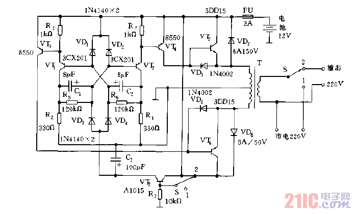 簡易逆變電源電路圖.gif