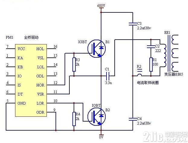 開關電源驅動器PM4040F應用電路圖