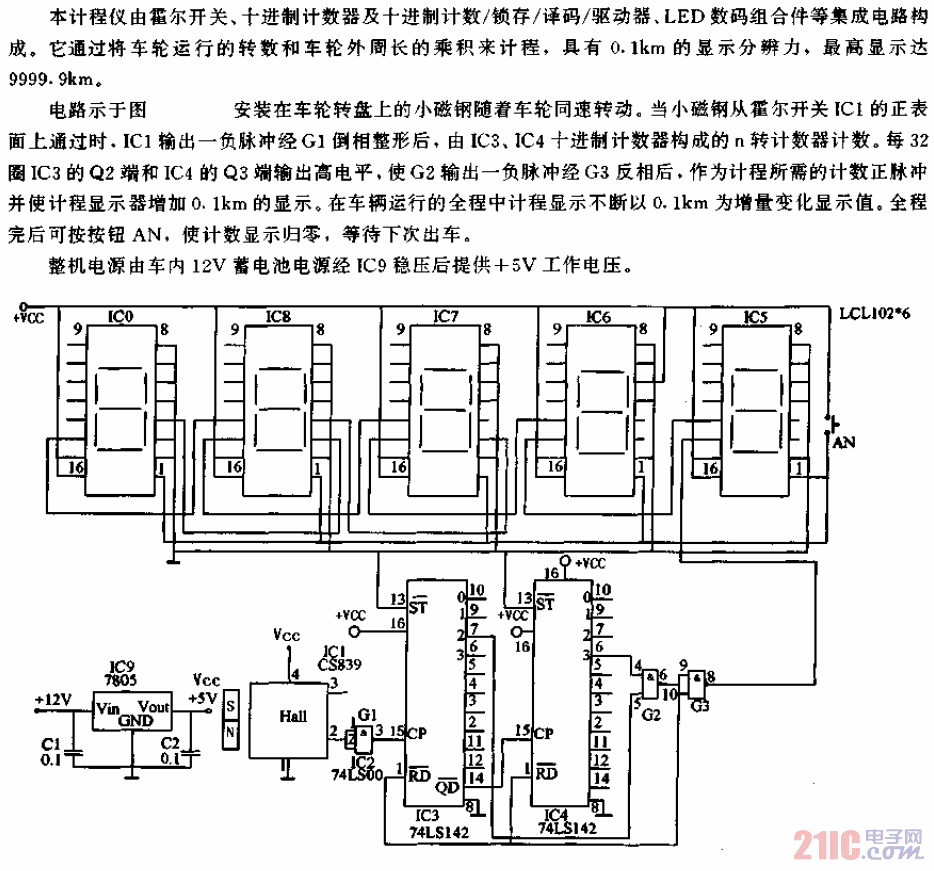 汽車萬里計程儀電路.gif