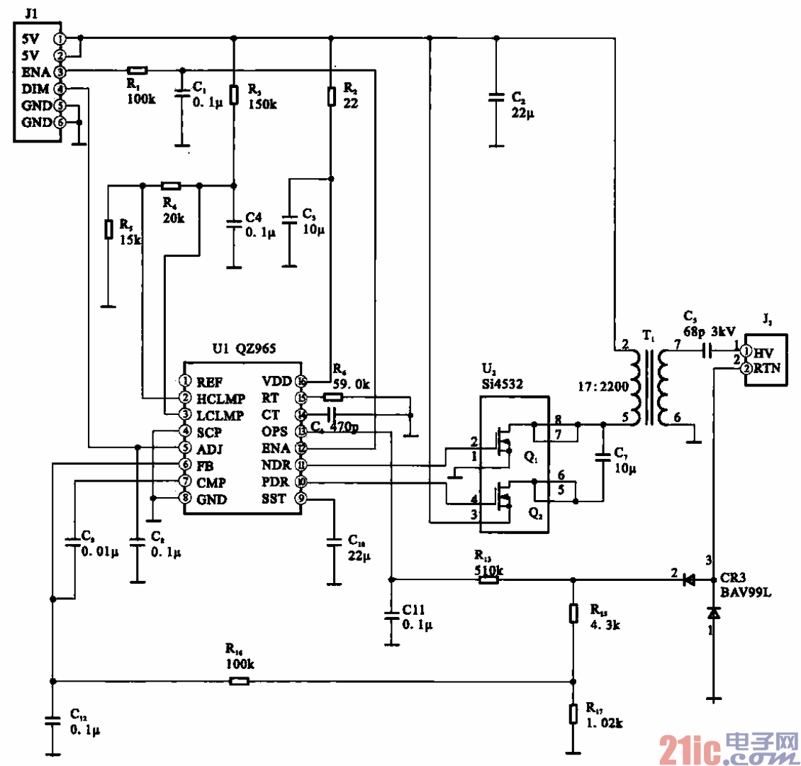 79.典型液晶顯示器中的逆變器電路（OZ965）.gif