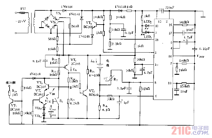 采用U2402B構(gòu)成的帶發(fā)電電路的充電電路圖.gif