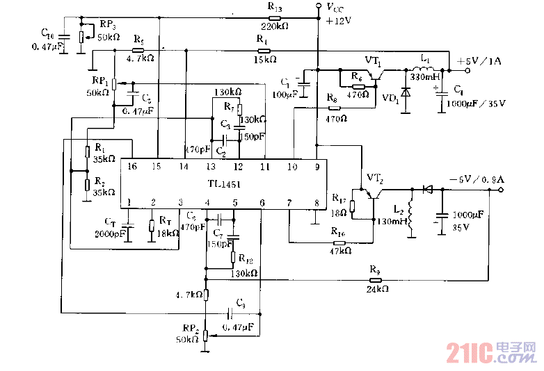 TL1451的典型應(yīng)用電路.gif