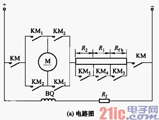 200.直流電動(dòng)機(jī)反接制動(dòng)電路a.gif
