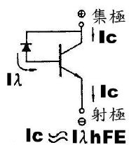 光敏三極管的等效電路