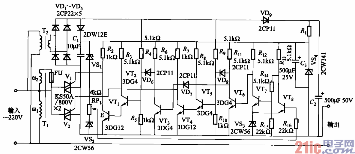 84.晶閘管零觸發(fā)交流穩(wěn)壓電源電路.gif