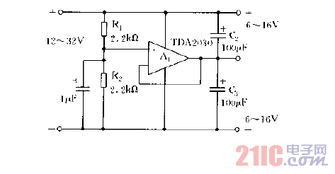 單電源轉(zhuǎn)換為雙電源的電路圖.gif