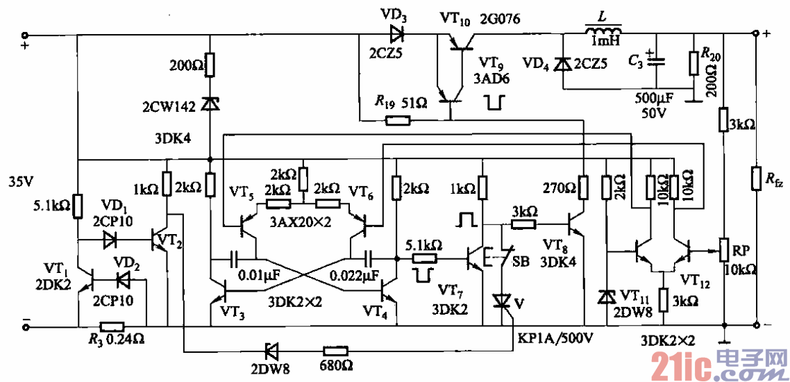 43.開關(guān)式穩(wěn)壓電源電路之一.gif