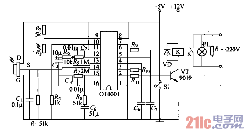 40.OT0001的熱釋電紅外遙控應(yīng)用電路.gif