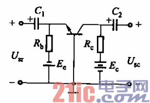 表15-3.三極管三種放大電路及特點(diǎn)-共基極電路.gif