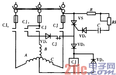 7.異步電動(dòng)機(jī)能耗制動(dòng)控制電路.gif
