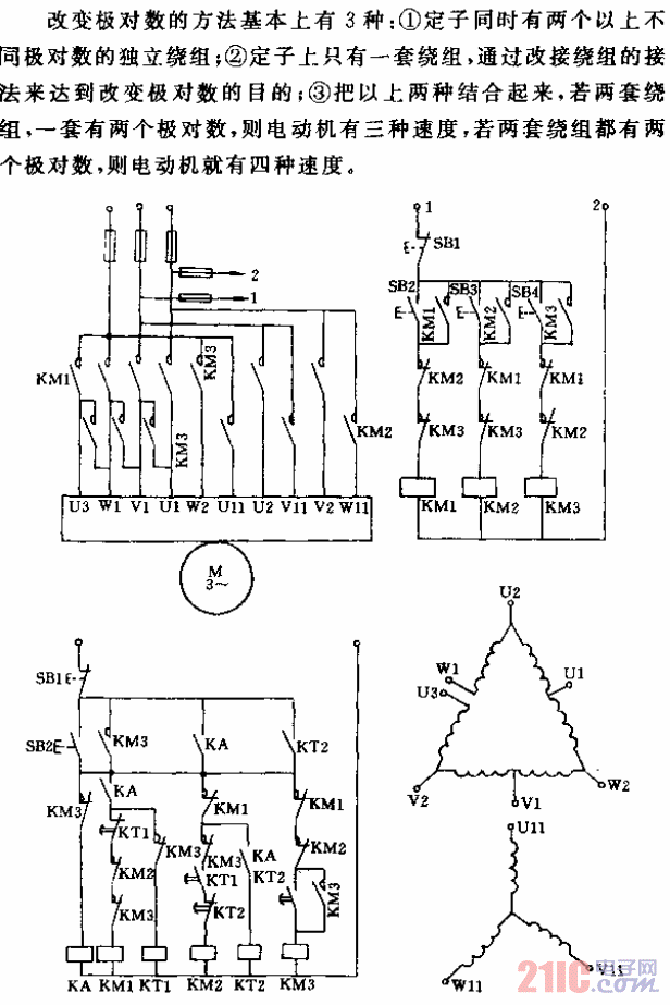 機(jī)電控制三速異步電動(dòng)機(jī)起動(dòng)和自動(dòng)加速控制電路.gif