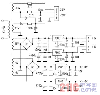 XL-SV8型VCD機(jī)電源電路圖.gif