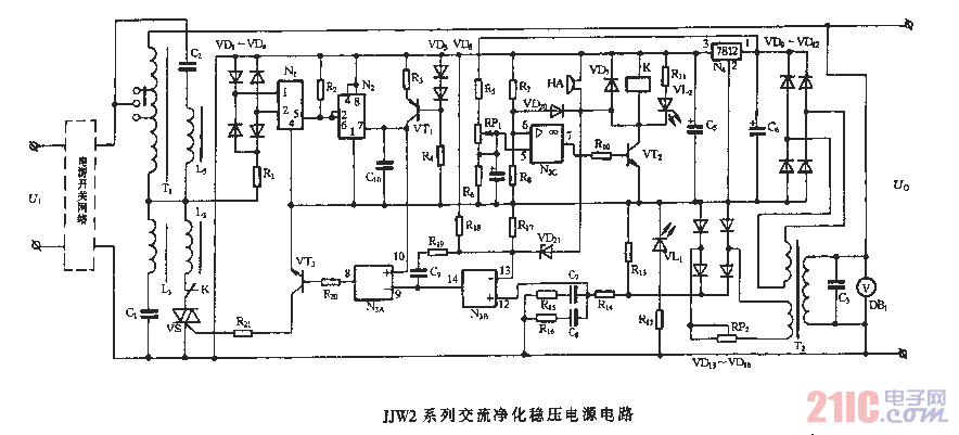 JJW2系列交流凈化穩(wěn)壓電源電路.gif