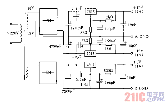 實驗用穩(wěn)壓電源電路圖a.gif