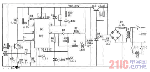556構(gòu)成的電冰箱過壓、欠壓、斷電延時(shí)保護(hù)器.gif