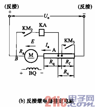 200.直流電動機反接制動電路b.gif