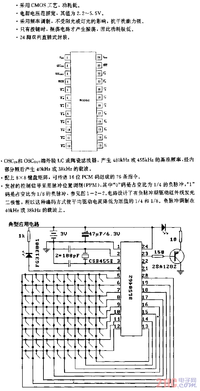 BL50462（電視機(jī)）紅外線遙控發(fā)射電路.gif