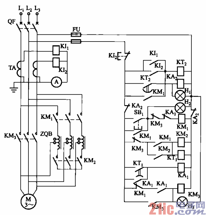 54.LZQ1-10-55型自耦降壓?jiǎn)?dòng)器啟動(dòng)電路.gif