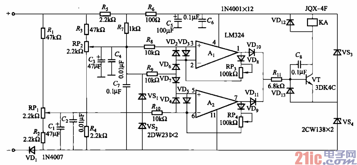 89.直流電源欠電壓、過電壓報警電路.gif