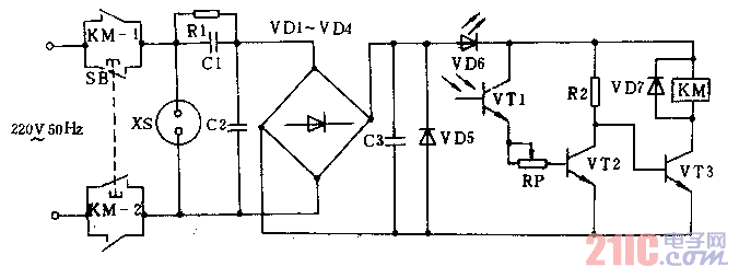 光電遙控電源開關(guān)電路圖.gif