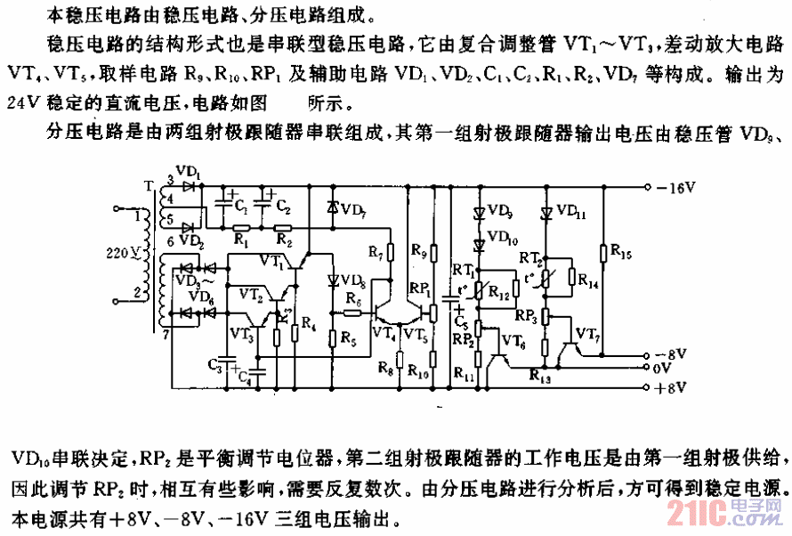±8V、-16V穩(wěn)壓電源電路.gif